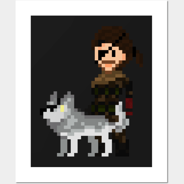 Pixel Big Boss & DD Wall Art by namdecent